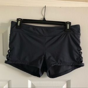 Blue gray swim shorts/hot pants